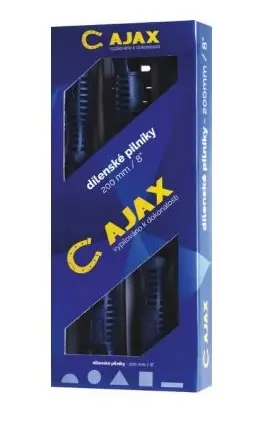 Pilník dílenský s klasickým držadlem sada pětidílná 150/2